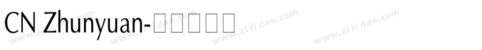 CN Zhunyuan字体转换